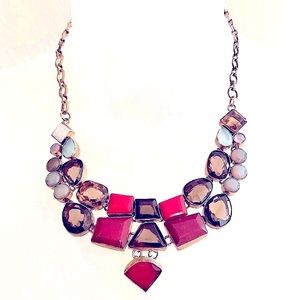 Handmade Agate Quartz Stone Silver Necklace 925